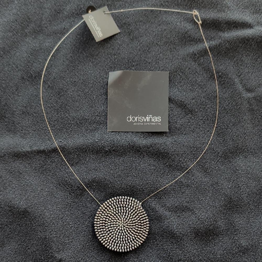 "Zipper" pendant necklace